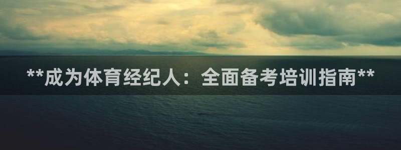 极悦平台是什么：**成为体育经纪人：全面备考培训指南