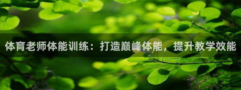 极悦娱乐代理人是谁：体育老师体能训练：打造巅峰体能，