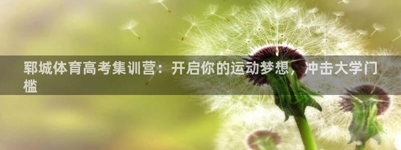 极悦平台下载安装：郓城体育高考集训营：开启你的运动梦想，冲击